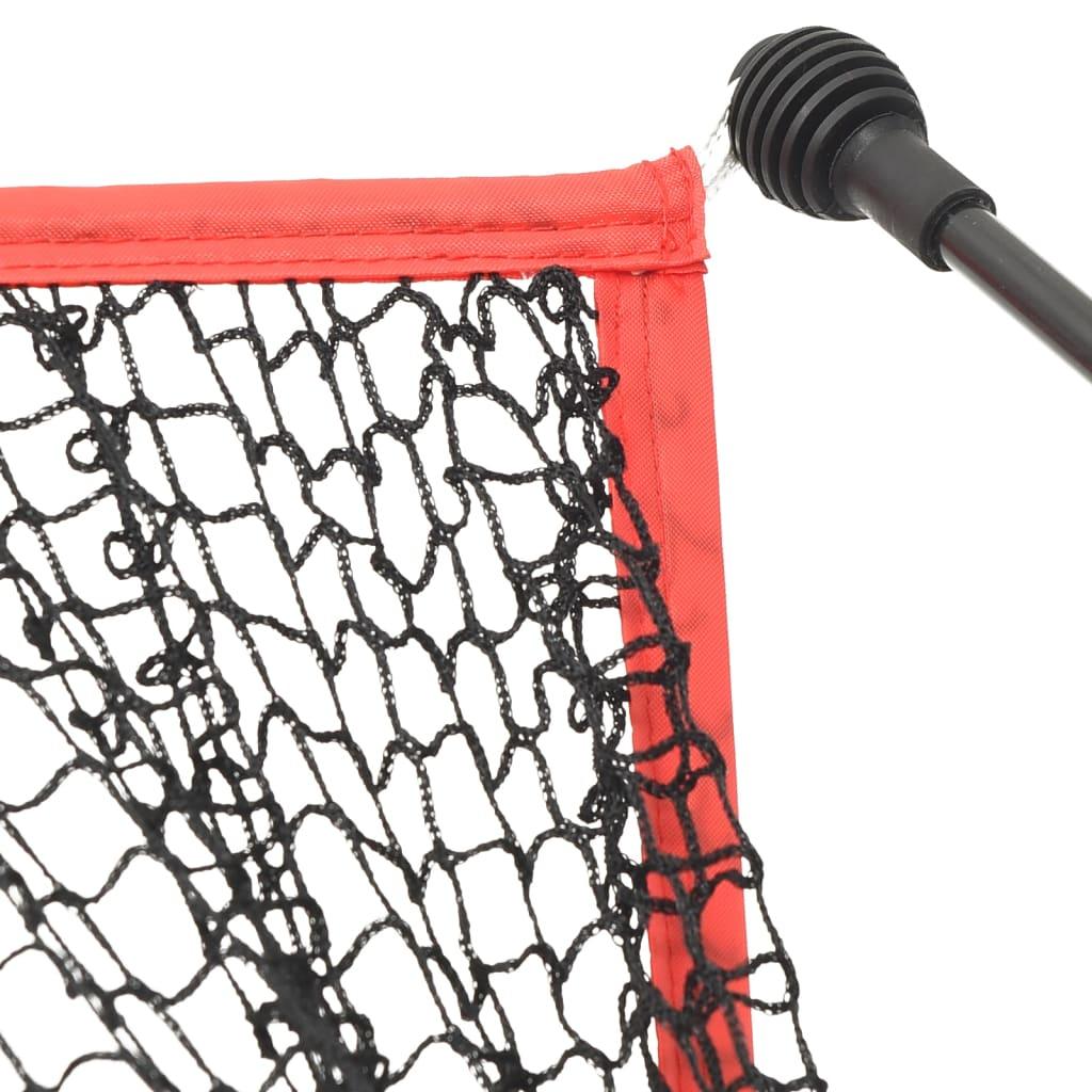 Golftrainingsnet 305X91X213 Cm Polyester Zwart En Rood