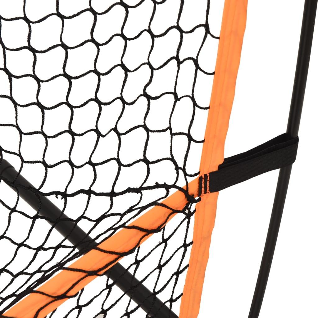 Golftrainingsnet 215X107X216 Cm Polyester Zwart En Oranje