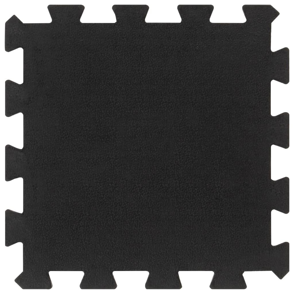 Rubbertegels 16 St 16 Mm 30X30 Cm Zwart