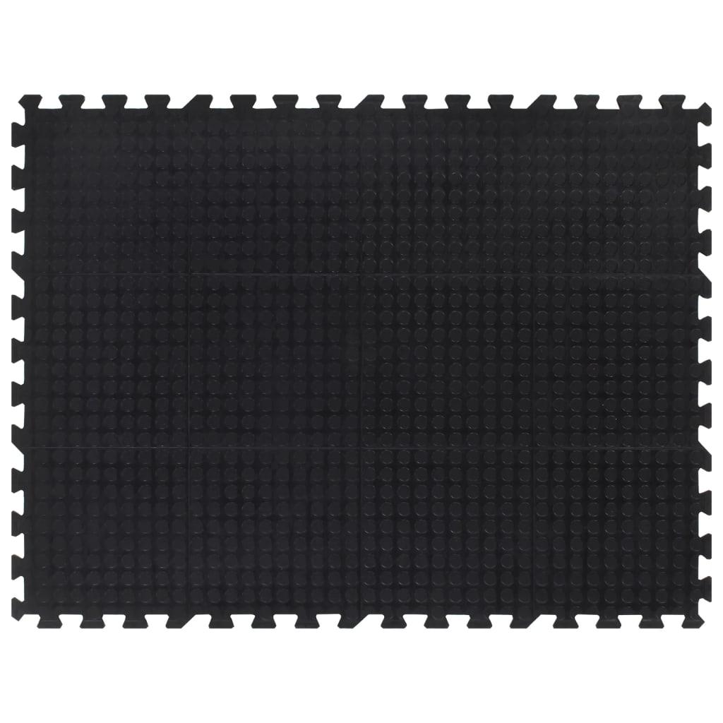 Rubbertegel 12 Mm 90X120 Cm Zwart
