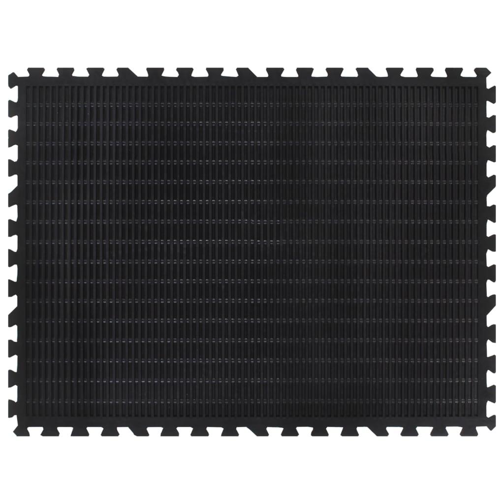 Rubbertegel 12 Mm 90X120 Cm Zwart