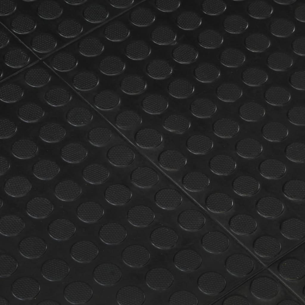 Rubbertegel 12 Mm 90X120 Cm Zwart