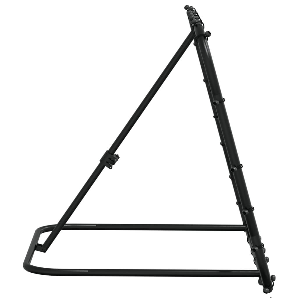 Voetbalrebounder Verstelbaar 84X73X60-80 Cm Staal Zwart