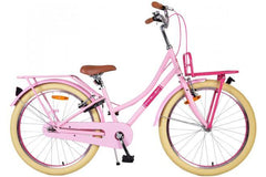 Volare Excellent Kinderfiets - Meisjes - 24 inch - Roze- Twee handremmen - Luxe zacht zadel - Veiligheid - Comfort - Duurzaamheid - Accessoires - Prijs-kwaliteit - Fitmarktnl