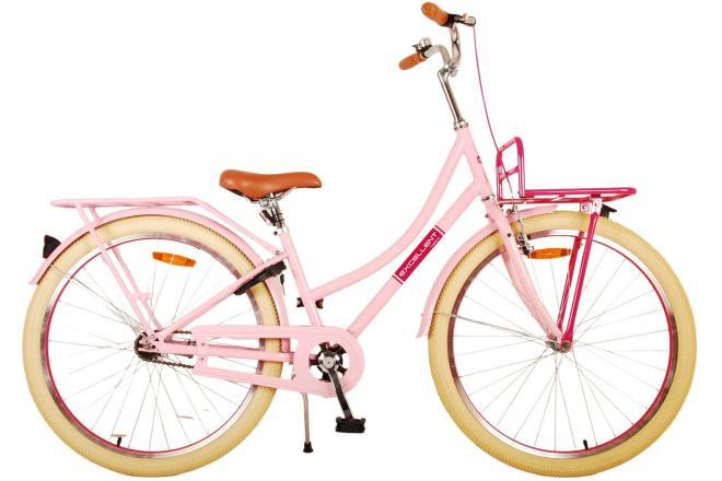 Roze meisjesfiets van topkwaliteit met handrem en terugtraprem bij Fitmarktnl