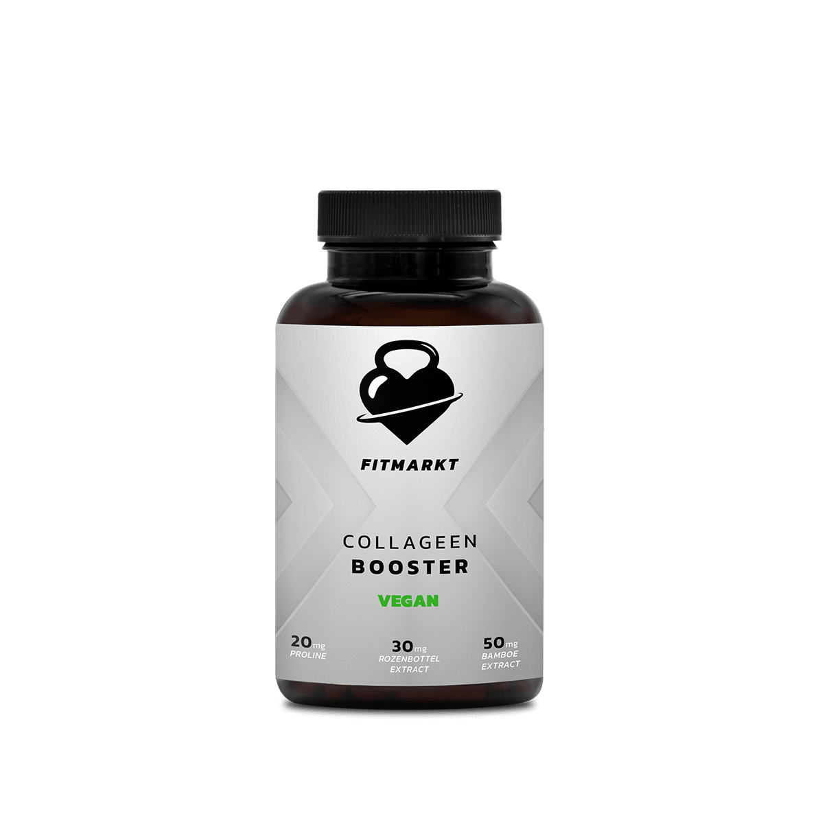 Collageen Booster Vegan 60 capsules van Fitmarkt - natuurlijke vegan formule voor huid, haar en nagelversteviging, rijk aan antioxidanten