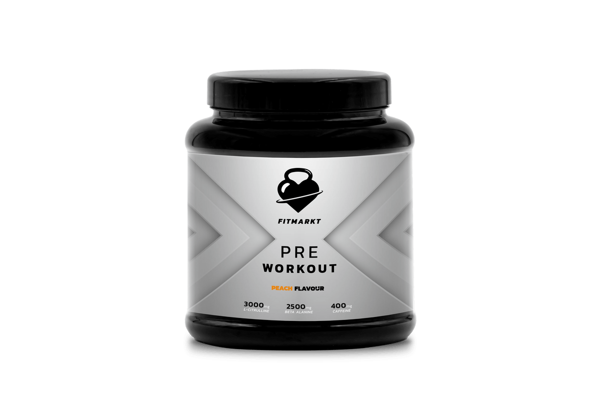 FitMarkt Pre-Workout Perzik 300g - Energieboost met verfrissende perziksmaak