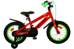 Volare Rocky Kinderfiets - Jongens - 14 inch - Rood - Twee handremmen, veilige en comfortabele jongensfiets met extra licht aluminium frame