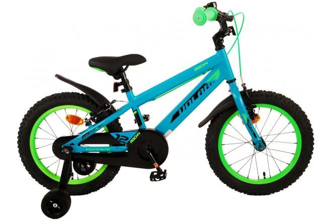 Volare Rocky 16 inch groene jongensfiets met handremmen en gesloten kettingkast
