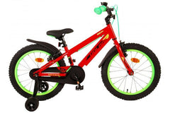 Rode Volare Rocky 18 inch jongensfiets met handremmen en veiligheidskenmerken