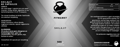  Fitmarkt Shilajit capsules - Boost energy and support immune system