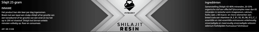 Organic Shilajit Resin 25gr, Natural Mineral Supplement for Wellness and Energy