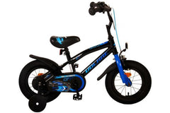 Volare Super GT 12 inch jongensfiets met handrem, terugtraprem, gesloten kettingkast, zijwieltjes, reflectoren, bel, verstelbaar zadel en stuur, en montagemateriaal