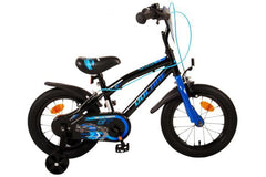 Volare Super GT 14 inch jongensfiets in blauw met handremmen, reflectoren, en verstelbaar zadel