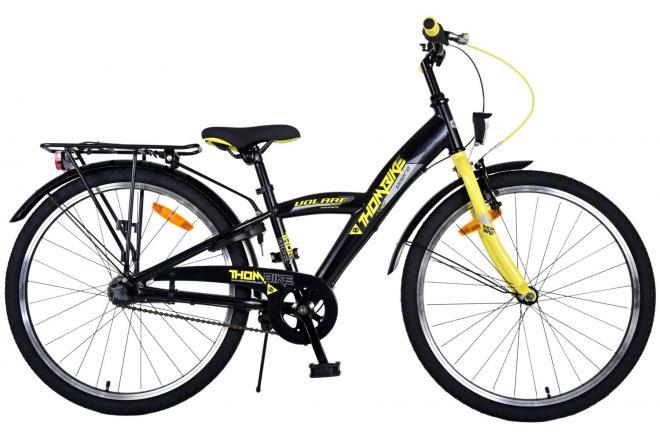 Volare Thombike Kinderfiets - Jongens - 24 inch - Geel - 3 versnellingen - topkwaliteit, veiligheid, comfort, Shimano versnellingen, verstelbaar stuur en zadel
