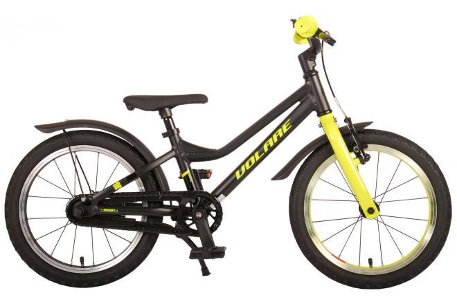 Volare Blaster Kinderfiets - Jongens - 16 inch - Zwart/Geel - Prime Collection - Veilige en duurzame jongensfiets voor avontuurlijke ritjes