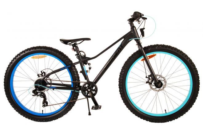 26 inch Volare Gradient kinderfiets jongens zwart blauw 7 speed Prime Collection alt: High-quality 26 inch Volare Gradient boys bike in black and blue with 7 speeds for safe and exciting outdoor adventures