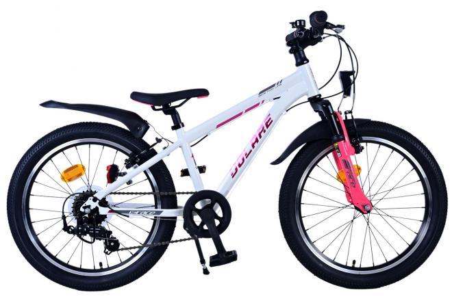 Volare XC Race 20 Meisjesfiets met 7 versnellingen, handremmen, reflectoren, verlichting, zacht zadel, standaard, en comfortabele brede banden Lang meegroeiend en veilig Te koop bij Fitmarktnl