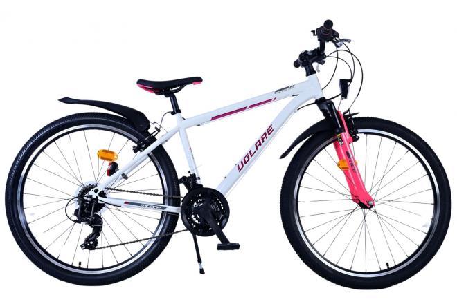 Volare XC Race 26 inch Meisjesfiets - Comfortabele en veilige fiets met 21 versnellingen, reflectoren, verlichting en verstelbare zadelpen voor meisjes bij Fitmarktnl